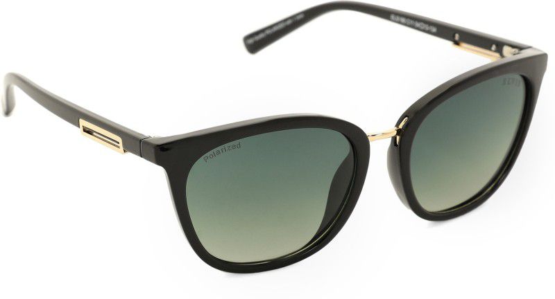 Polarized Wayfarer Sunglasses (Free Size)  (For Women, Green)