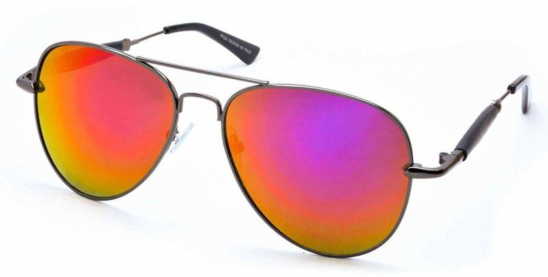UV Protection Aviator Sunglasses (Free Size)  (For Men & Women, Red)