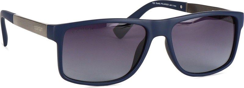 Polarized, Gradient, UV Protection Wayfarer Sunglasses (57)  (For Men & Women, Blue)