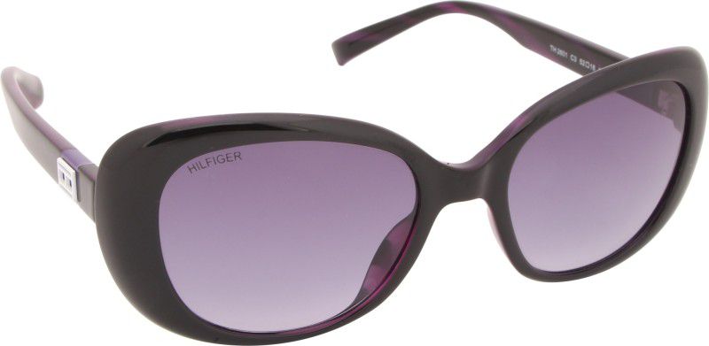 Gradient Cat-eye Sunglasses (Free Size)  (For Women, Blue)