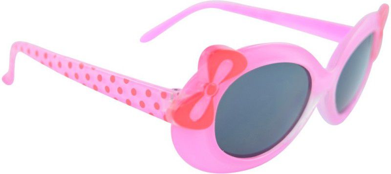UV Protection Sports Sunglasses (Free Size)  (For Boys & Girls, Pink, Black)