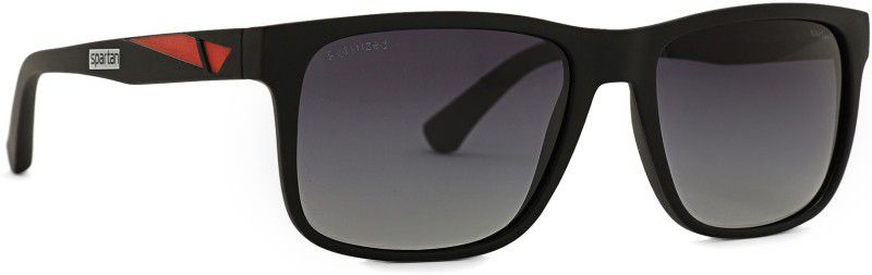Polarized, UV Protection Wayfarer Sunglasses (56)  (For Men & Women, Black)