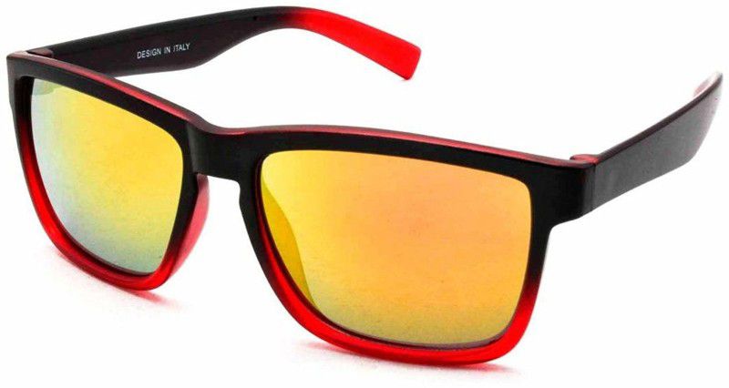 UV Protection Rectangular Sunglasses (Free Size)  (For Men & Women, Yellow)