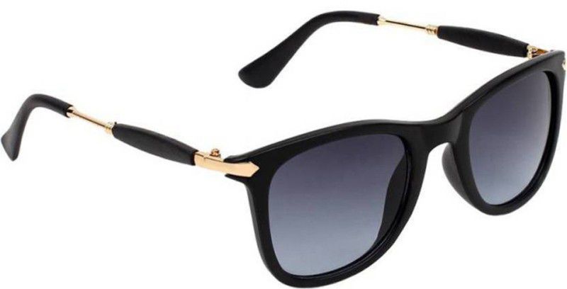 UV Protection, Gradient, Others Wayfarer Sunglasses (Free Size)  (For Men & Women, Grey)