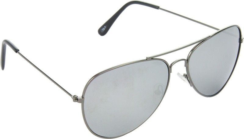 Mirrored, UV Protection Aviator Sunglasses (Free Size)  (For Men & Women, Silver)