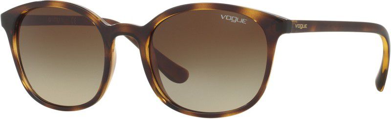 Gradient Retro Square Sunglasses (52)  (For Women, Brown)