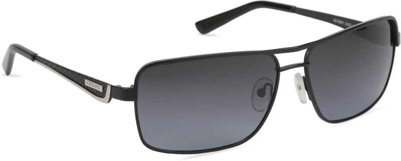Gradient, UV Protection Rectangular Sunglasses (61)  (For Men, Black)