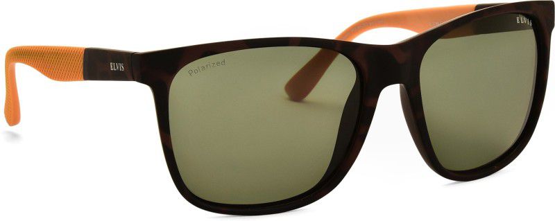 Polarized Rectangular Sunglasses (Free Size)  (For Boys & Girls, Grey)
