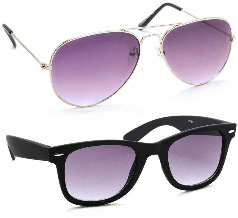 UV Protection Aviator, Wayfarer Sunglasses (55)  (For Men & Women, Multicolor)