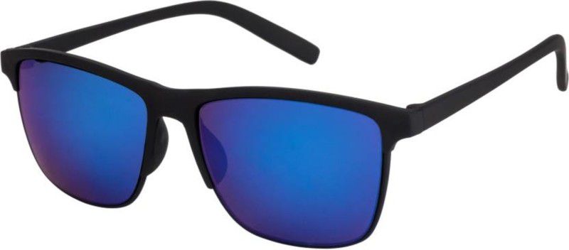 Mirrored, UV Protection Spectacle Sunglasses (Free Size)  (For Men & Women, Blue)