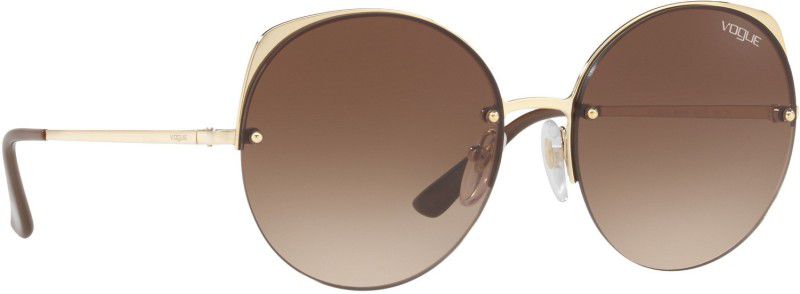 UV Protection Round Sunglasses (55)  (For Women, Brown)