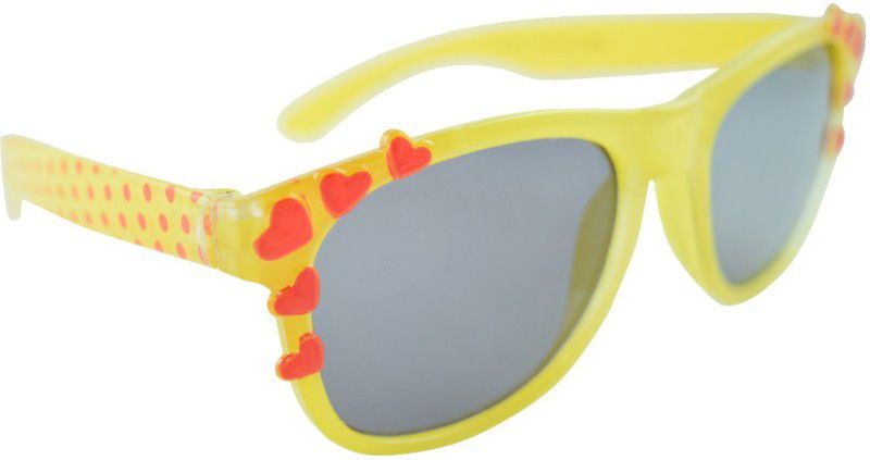 UV Protection Sports Sunglasses (Free Size)  (For Boys, Yellow, Black)