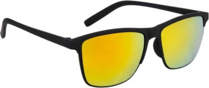 UV Protection, Gradient, Night Vision Rectangular Sunglasses (Free Size)  (For Men & Women, Yellow)