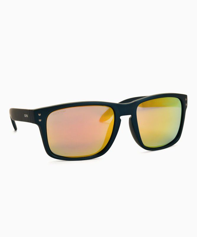 Polarized Rectangular Sunglasses (57)  (For Men & Women, Multicolor)