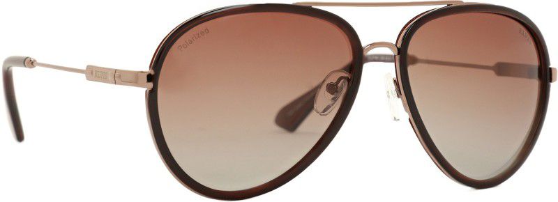 Polarized, UV Protection Aviator Sunglasses (Free Size)  (For Men, Brown)