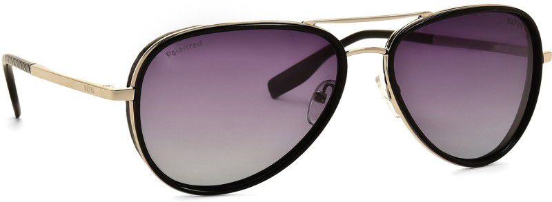 Polarized, Gradient, UV Protection Aviator Sunglasses (60)  (For Men & Women, Grey)