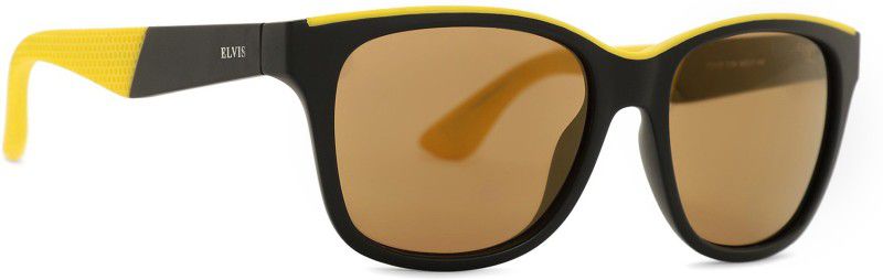 Polarized Wayfarer Sunglasses (54)  (For Boys & Girls, Yellow)