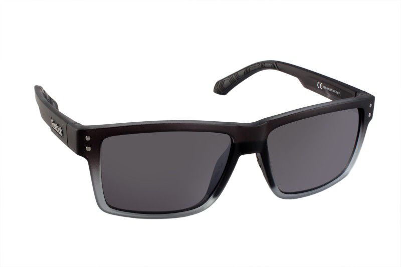 Polarized Retro Square Sunglasses (56)  (For Men & Women, Grey)