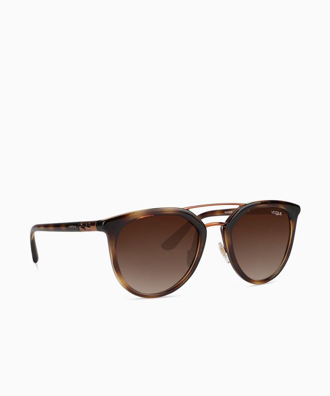UV Protection Wayfarer Sunglasses (52)  (For Women, Brown)