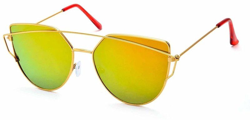 UV Protection Cat-eye Sunglasses (Free Size)  (For Men & Women, Pink)