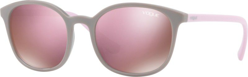 UV Protection Retro Square Sunglasses (52)  (For Women, Pink)