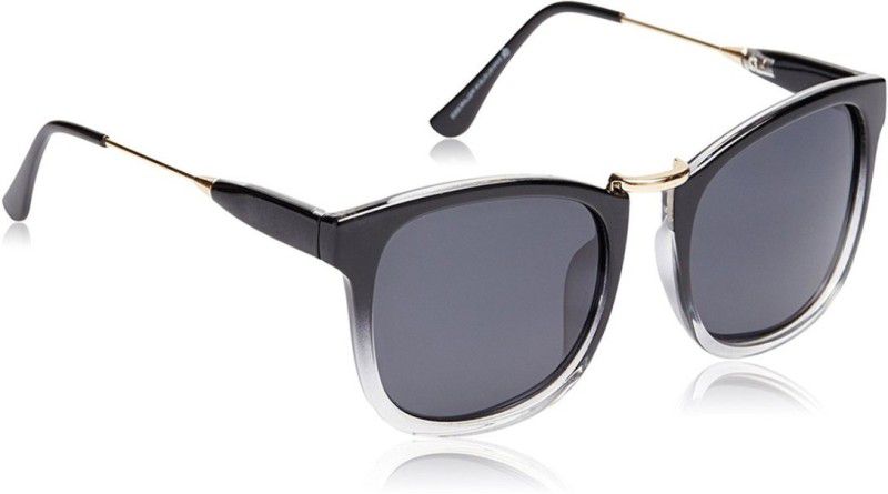 Polarized Wayfarer Sunglasses (Free Size)  (For Women, Black)