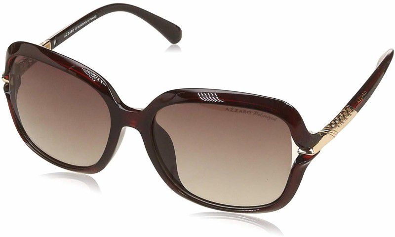 Polarized Over-sized Sunglasses (57)  (For Women, Grey)
