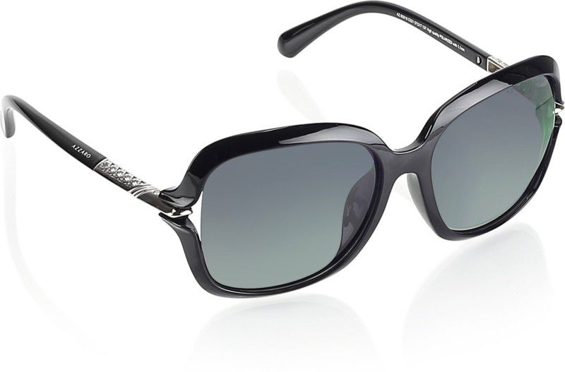 UV Protection Over-sized Sunglasses (57)  (For Women, Black)