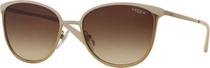 Gradient Shield Sunglasses (55)  (For Women, Brown)