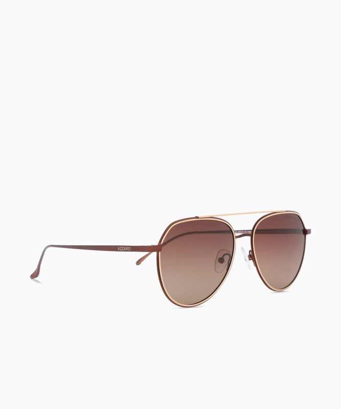 Polarized Aviator Sunglasses (56)  (For Men & Women, Brown)