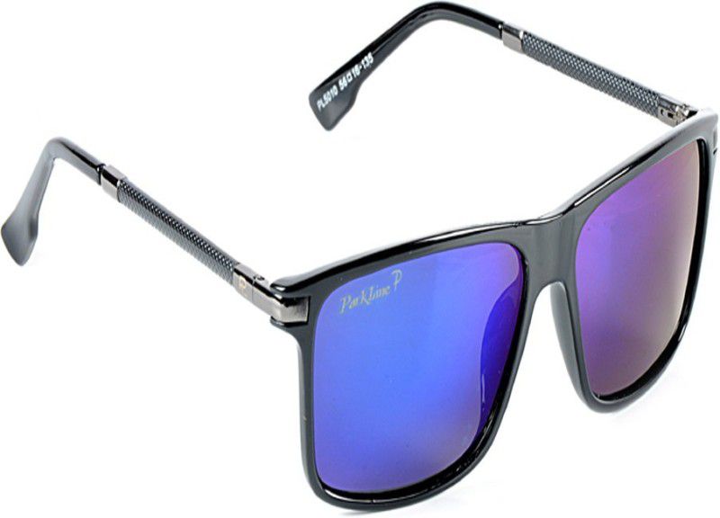 Polarized Rectangular Sunglasses (Free Size)  (For Boys & Girls, Violet)