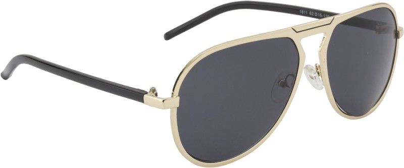 UV Protection Aviator Sunglasses (62)  (For Men & Women, Black)