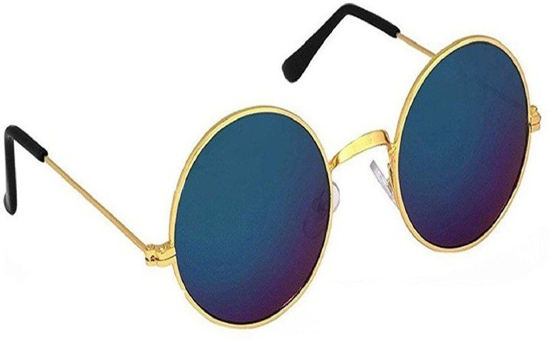 UV Protection Round Sunglasses (58)  (For Men & Women, Blue)