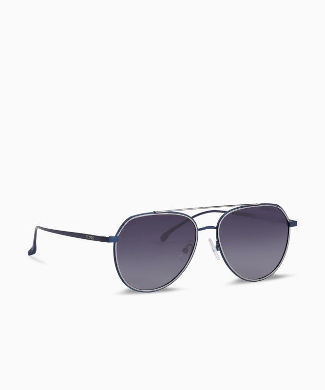 Polarized Aviator Sunglasses (56)  (For Men & Women, Black)