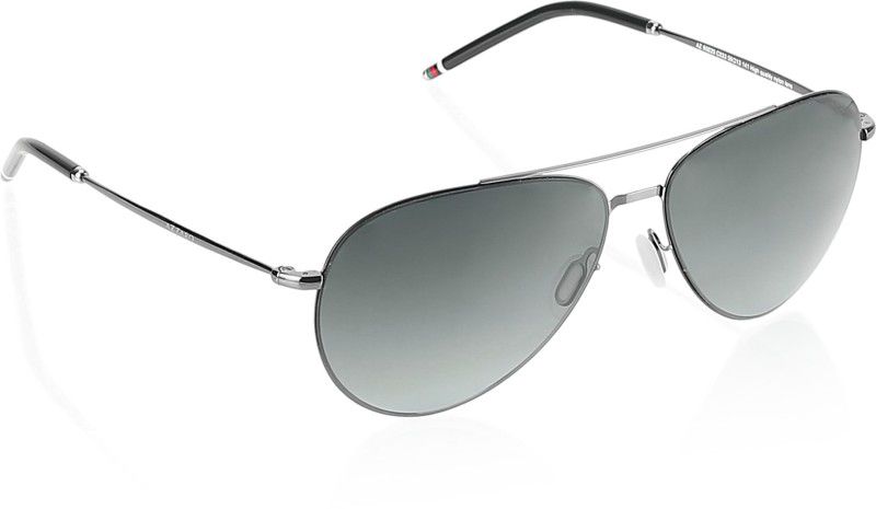 UV Protection Aviator Sunglasses (59)  (For Men, Black)