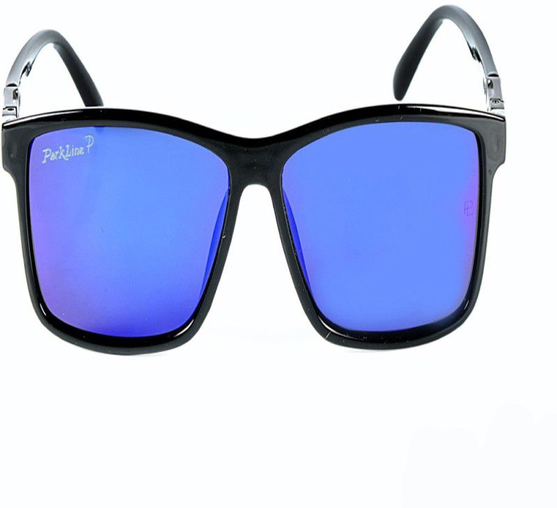 Polarized Rectangular Sunglasses (56)  (For Boys, Violet)