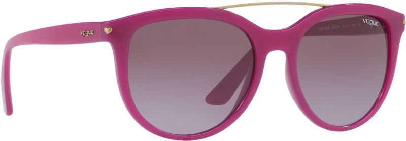Gradient Round Sunglasses (55)  (For Women, Violet)