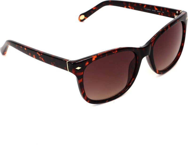 Gradient Cat-eye Sunglasses (55)  (For Men & Women, Brown)