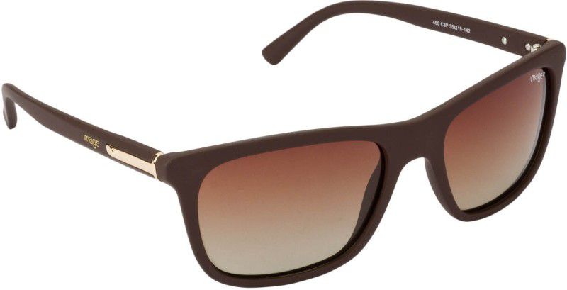 Rectangular Sunglasses (55)  (For Men, Brown)