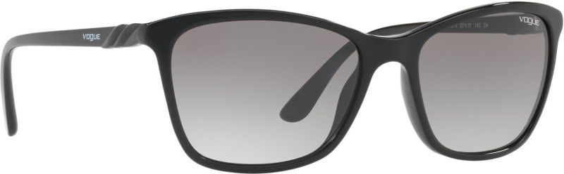 Gradient Shield Sunglasses (57)  (For Women, Grey)