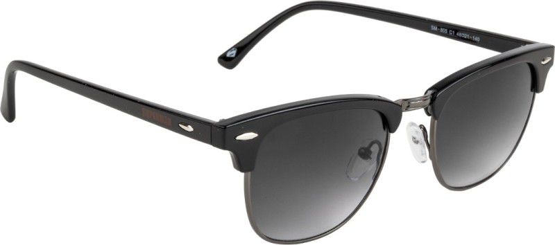 UV Protection Clubmaster Sunglasses (48)  (For Men & Women, Grey)