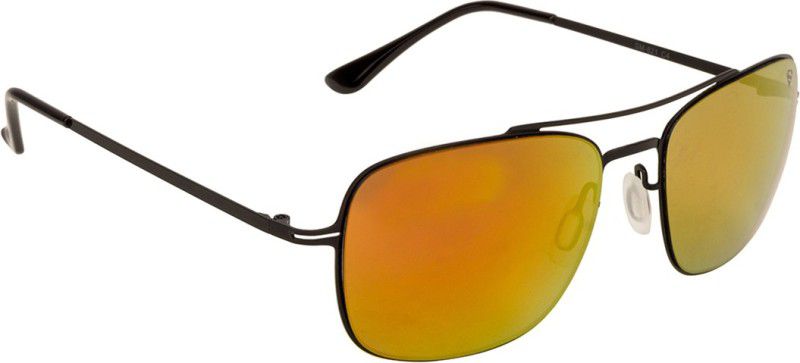 UV Protection Rectangular Sunglasses (Free Size)  (For Men, Yellow)