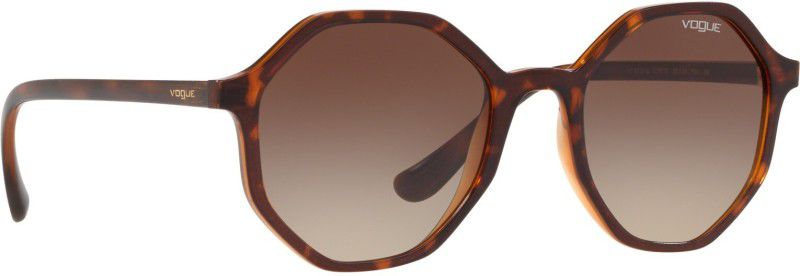 UV Protection Over-sized Sunglasses (52)  (For Women, Brown)