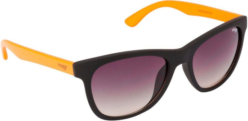 Wayfarer Sunglasses (53)  (For Men, Brown, Grey)