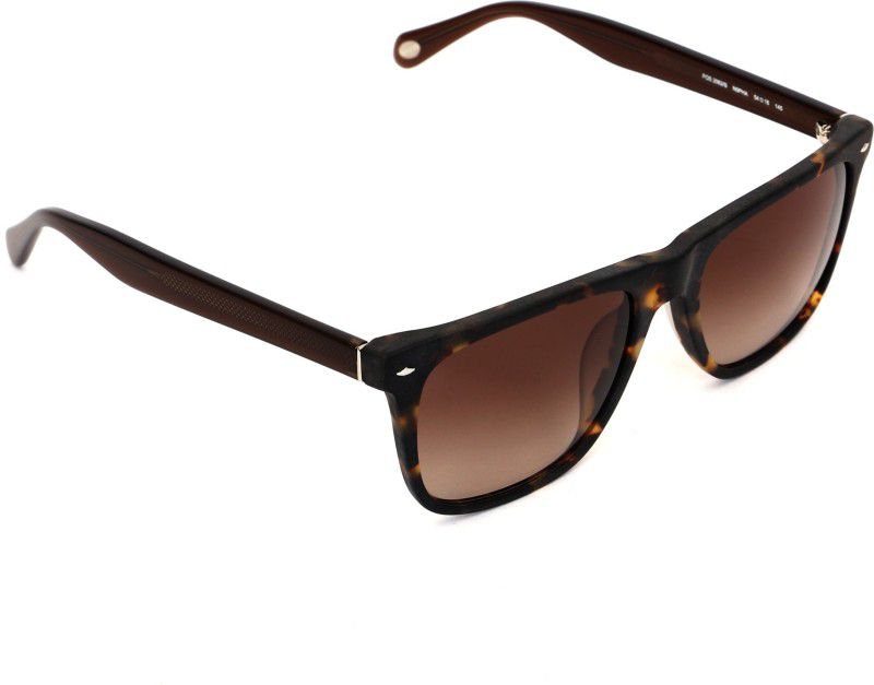Gradient Wayfarer Sunglasses (54)  (For Men, Brown)