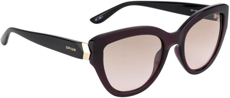 Polarized Cat-eye Sunglasses (52)  (For Women, Brown)