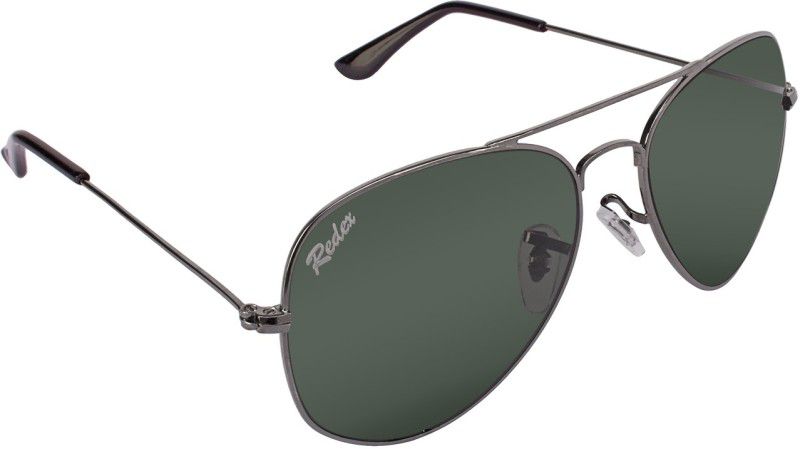UV Protection Aviator Sunglasses (66)  (For Men & Women, Black, Green)