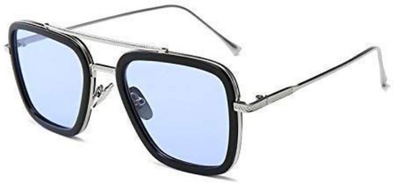 Polarized, UV Protection, Riding Glasses Wayfarer, Rectangular, Spectacle , Retro Square, Over-sized Sunglasses (57)  (For Boys & Girls, Clear)