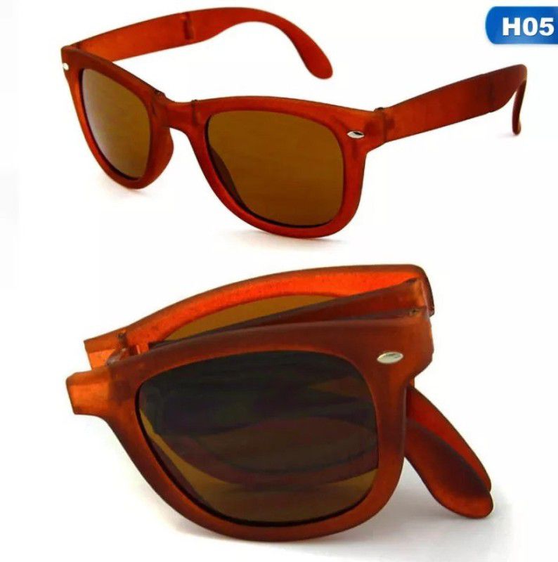 Polarized Wayfarer Sunglasses (15)  (For Men & Women, Brown)