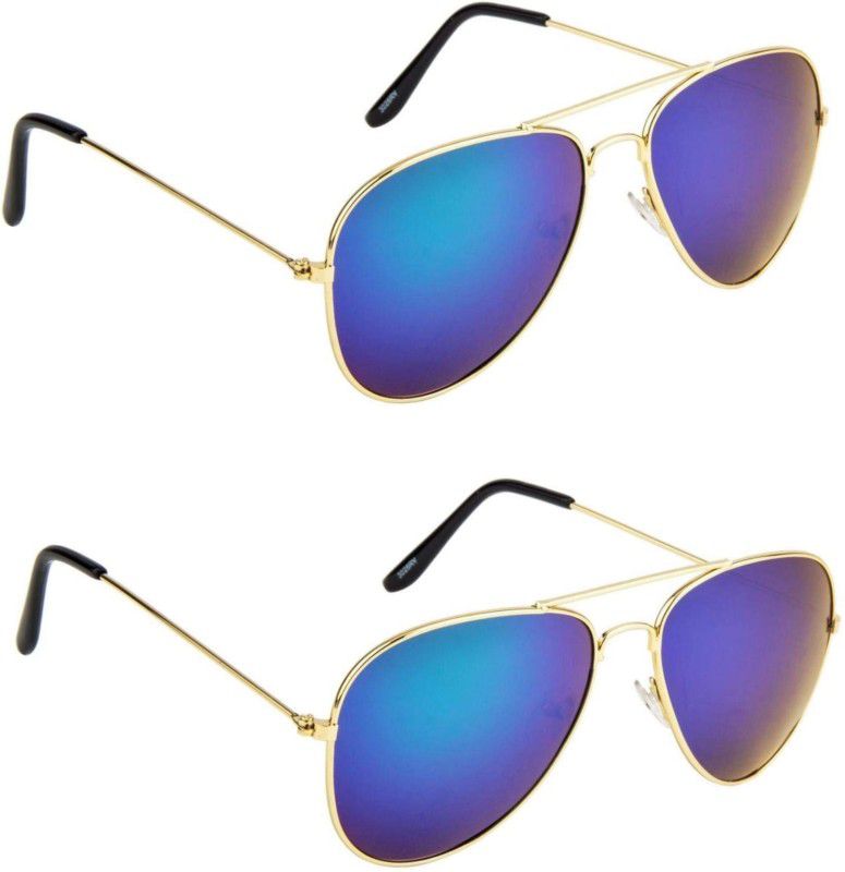 UV Protection Aviator Sunglasses (48)  (For Men & Women, Blue)